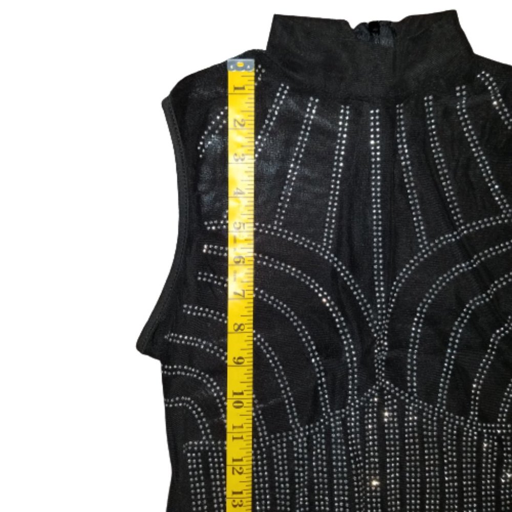 Sexy Sequin Rhinestone Romper/Jumpsuit Size Large - Picture 8 of 11